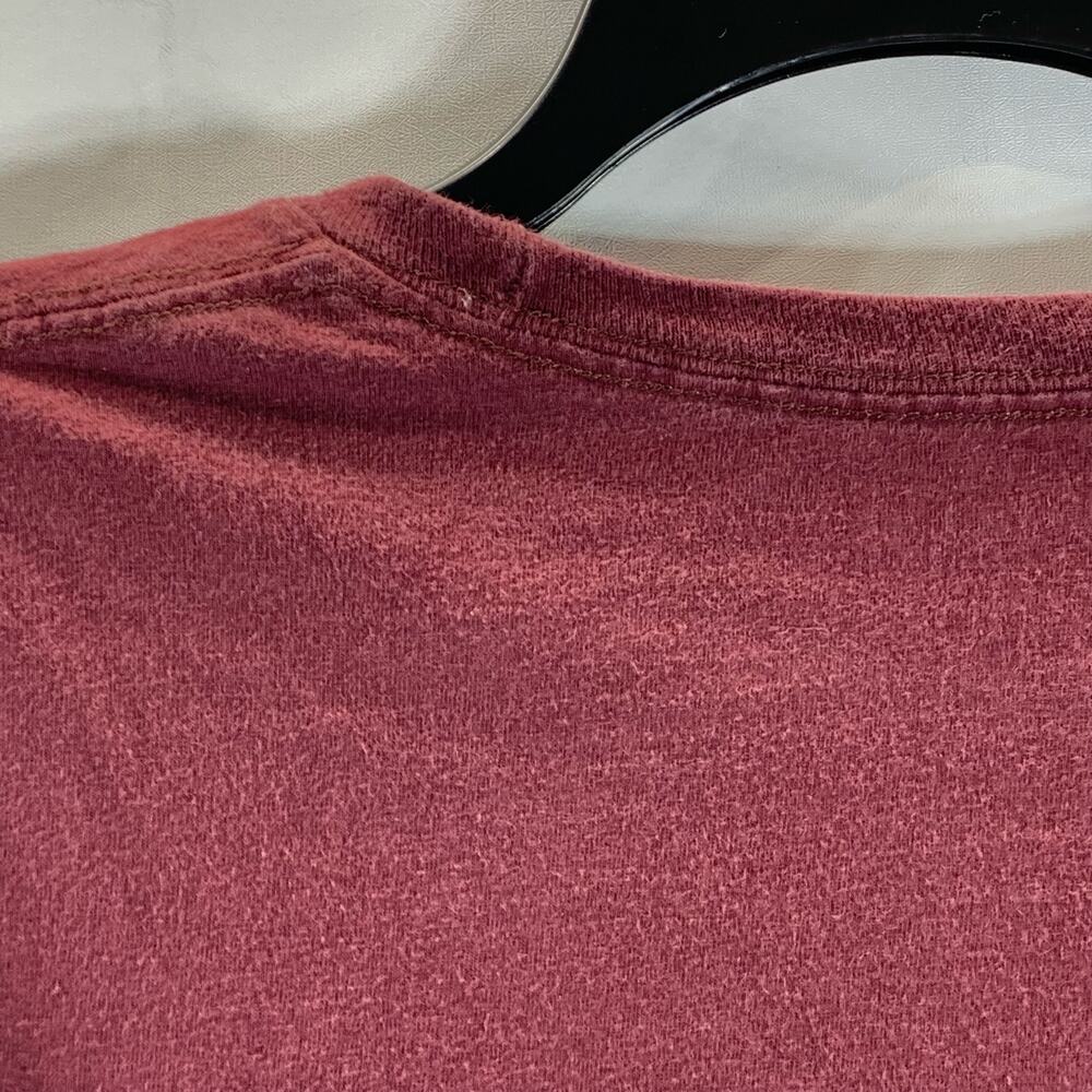 CHAMPION Men's Burgundy Script Logo Crewneck Regular-Fit T-Shirt SZ XL - Picture 6 of 9